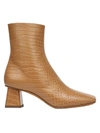 VINCE KOREN SQUARE-TOE CROC-EMBOSSED LEATHER ANKLE BOOTS,0400012831606