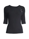 Equipment Women's Desiree Short-sleeve Sweater In Eclipse
