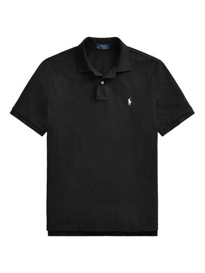 Polo Ralph Lauren Men's Classic-fit Basic Mesh Polo In Black Marl Heather