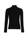 Akris Punto Turtleneck Long-sleeve Modal-stretch Top In Black