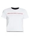 ALEXANDER WANG T REVERSIBLE SHRUNKEN T-SHIRT,400012707339