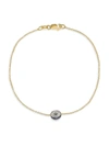 ILEANA MAKRI EVIL EYE 18K YELLOW GOLD, DIAMONDS & SAPPHIRE LEDA BRACELET,400013045029