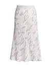 ATM ANTHONY THOMAS MELILLO CAMOUFLAGE SILK MIDI SKIRT,400012652050