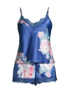 IN BLOOM LOVELY RITA FLORAL 2-PIECE CAMISOL & SHORTS PAJAMA SET,400012928969
