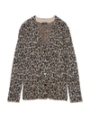 THEORY WOMEN'S LEOPARD PRINT JACQUARD CARDIGAN,0400013057384