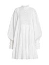 BYTIMO LACE EYELET SHIFT DRESS,400012678908