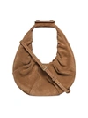 STAUD MINI MOON SUEDE HOBO BAG,400012950887