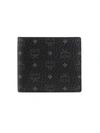 Mcm Small Visetos Original Flap Bi-fold Wallet In Black