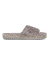 VINCE WOMEN'S KALINA SHEARLING-LINED SUEDE SLIPPERS,0400012831408