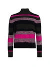 AKRIS PUNTO STRIPED WOOL & CASHMERE TURTLENECK KNIT SWEATER,400012419161