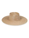 LACK OF COLOR WOMEN'S PALMA WOVEN WIDE-BRIM BOATER HAT,0400012472204
