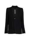 RICK OWENS EXTREME SOFT WOOL-BLEND BLAZER,400012692319