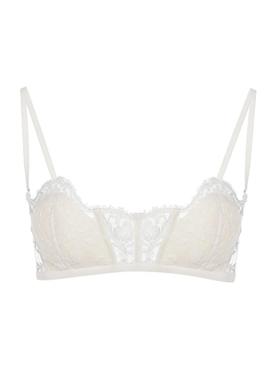 La Perla Ma Fall In Love Lace Balconette Bra In Off White