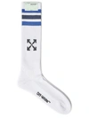 OFF-WHITE MEN'S LOGO EXTRA LONG SOCKS,0400013055054