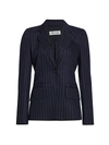 MAX MARA WOMEN'S PAGINA PINSTRIPE WOOL & CASHMERE BLAZER,0400012823158