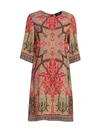 ETRO WOMEN'S CAMPIERO PRINTED SHIFT DRESS,0400012568654