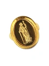 ELIZABETH LOCKE ATHENA 19K YELLOW GOLD RING,400013161410