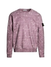 STONE ISLAND LASER CAMO CREWNECK SWEATSHIRT,400012730104