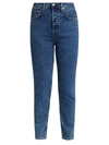 RE/DONE HIGH-RISE ANKLE CROPPED JEANS,400012747102