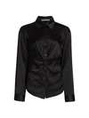 ALEXANDER WANG T TWISTED BUTTON-DOWN TOP,400013200205