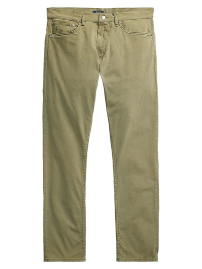 Polo Ralph Lauren Sullivan Cotton Stretch Slim Fit Pants In Army Olive