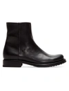 Frye Veronica Leather Ankle Boots In Black