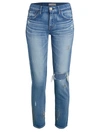 Moussy Vintage Lenwood Mid-rise Distressed Jeans In Light Blue