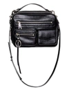 Rebecca Minkoff Jett Boxy Leather Crossbody Bag In Black