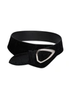 Isabel Marant Women's Linka Leather & Velvet Belt In Black
