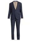 BRUNELLO CUCINELLI WINDOWPANE OVERCHECK 2-PIECE SUIT,400012621735