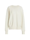 Les Tien Womens Ivory High-neck Cotton-jersey Sweatshirt Xs