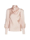 ZIMMERMANN SILK BLEND COWLNECK BLOUSE,400012937122