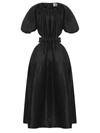 Aje Waist Cutout Midi Dress In Onyx