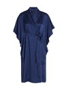 MARINA RINALDI WOMEN'S FRISOTINO WRAP DRESS,400013121355
