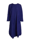 ISSEY MIYAKE TECTORUM ASYMMETRIC SHIFT DRESS,400013215778