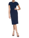 THEIA WOMEN'S FITTED CREPE COCKTAIL DRESS,400013148868