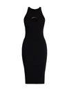 VERSACE KNIT MIDI DRESS WITH RING HARDWARE,400013202136