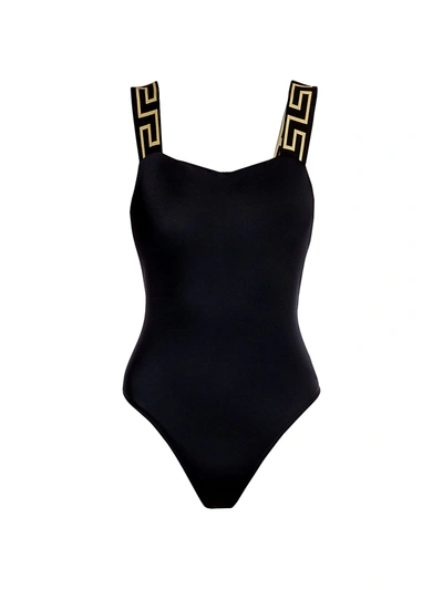 VERSACE WOMEN'S GRECA BORDER ONE-PIECE SWIMSUIT,400013202741