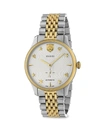 GUCCI MEN'S STAINLESS STEEL & YELLOW GOLD PVD BRACELET WATCH,400013207160