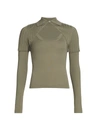 JACQUEMUS LA MAILLE ALBI STRETCH-WOOL KEYHOLE KNIT SWEATER,400012529219