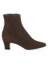 MANOLO BLAHNIK MYCONIA SUEDE ANKLE BOOTS,400013125152