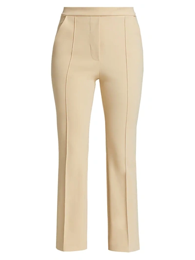 Chiara Boni La Petite Robe Nuccia High-rise Stretch Crop Trouser Jeans In Desert