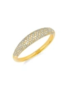 EF COLLECTION 14K YELLOW GOLD & DIAMOND PAVÉ DOME RING,400013230093
