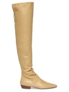 THE ROW WOMEN'S SLOUCH OVER-THE-KNEE LEATHER BOOTS,0400013254929
