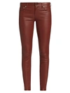 RAG & BONE WOMEN'S NINA HIGH-RISE LEATHER ANKLE SKINNY JEANS,0400013177222