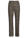 AKRIS MAXIMA PRINCE DE GALLES CHECK WOOL CROPPED trousers,400012503485