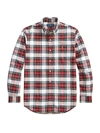 Polo Ralph Lauren Classic Fit Plaid Oxford Shirt In White/red