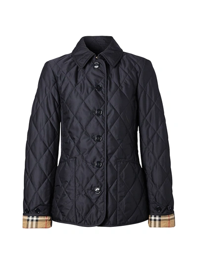 BURBERRY WOMEN'S FERNLEIGH QUILTED LOGO JACKET,400012915936