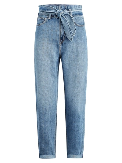 Joe's Jeans The Brinkley Belted Cropped Straight Leg Jeans In Alone Together In Tatra