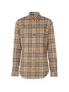 Burberry Beige Vintage Check Caxton Shirt In Multi-colored